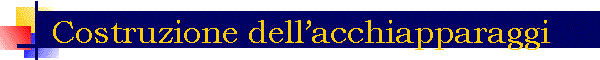 Costruzione dellacchiapparaggi